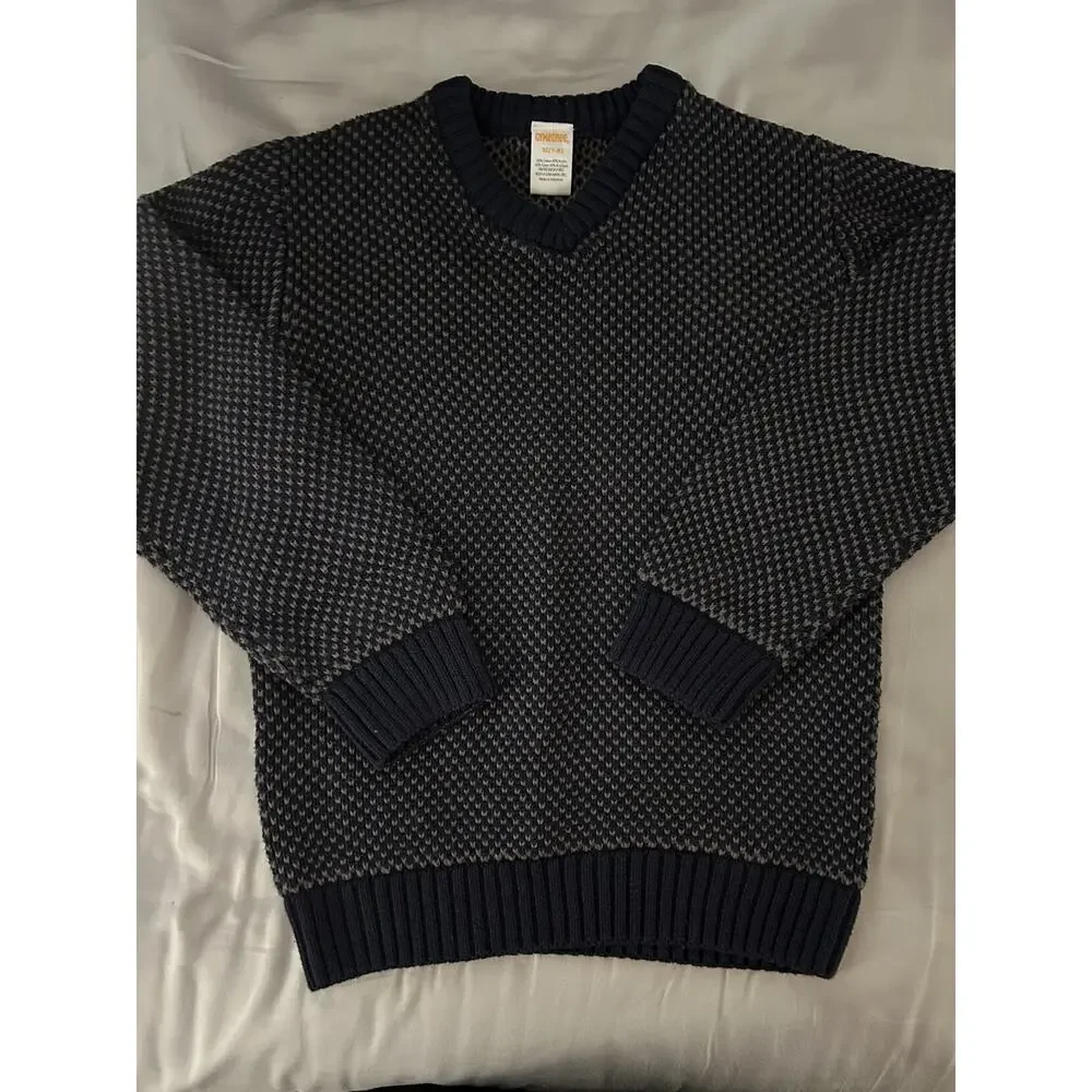 Gymboree Navy Blue Vneck Sweater 7/8